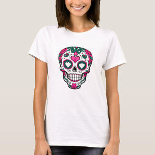 Halloween SUGAR SKULL easy costume Mexico Day Dead T-Shirt