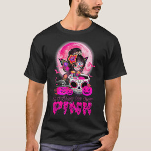 Halloween Sugar Skull In October We Wear Pink Brea T-Shirt