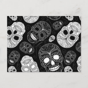Halloween Sugar Skulls Postcard