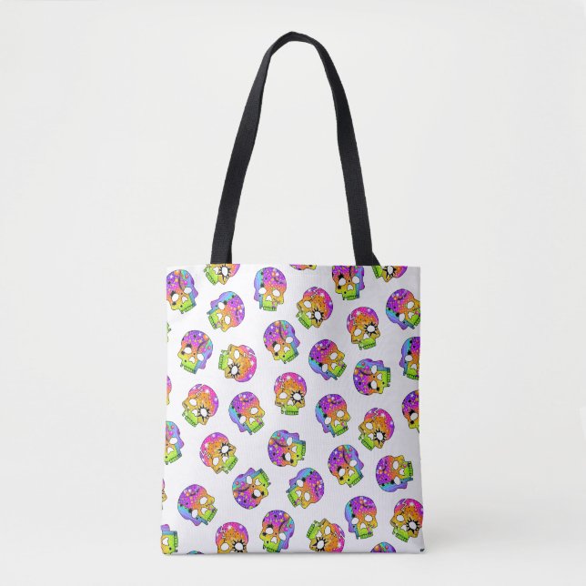 HALLOWEEN SUGAR SKULLS TOTE BAG (Front)