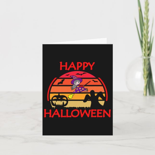 Halloween Sunset  Card (Front)