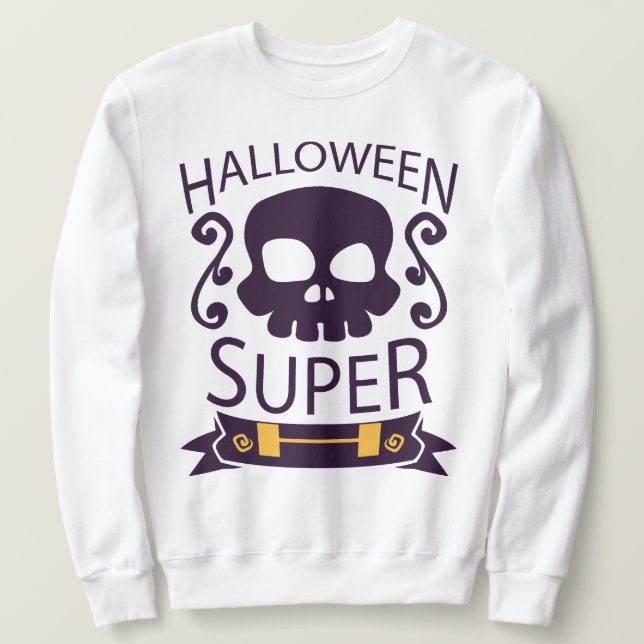 Halloween Super T-Shirt in Trending Sweatshirt (Design Front)