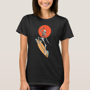 Halloween Surf Skeleton T-Shirt