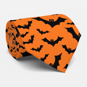 Halloween Swarm Of Flying Bats Tie