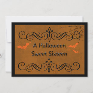 Halloween Sweet Sixteen Invitation