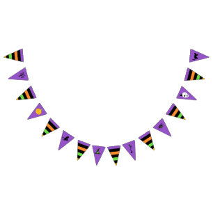 Halloween Symbols Pennant Bunting Flags