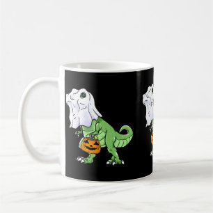 Halloween T Rex Dinosaur Ghost Trick Or Treat For Coffee Mug