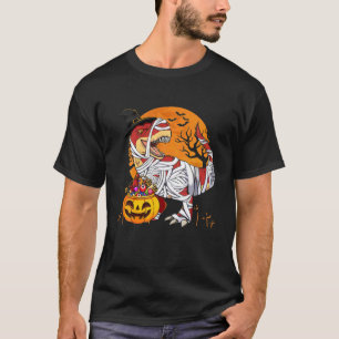 Halloween T Rex Dinosaur Witch Trick Or Treat For T-Shirt