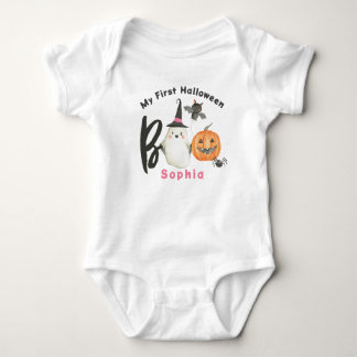 Halloween T-shirt-Boo-Spooky-First Halloween Baby Bodysuit