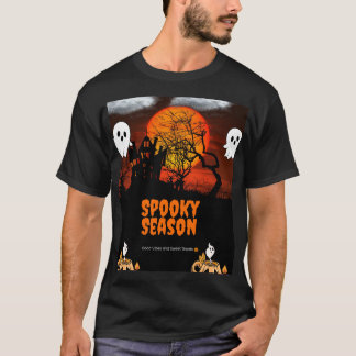 Halloween T Shirt | Cute Spooky Ghost Pumpkin Hall