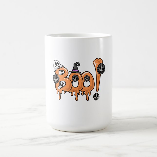 Halloween T-shirt Design, Halloween Graphic Design Coffee Mug (Center)