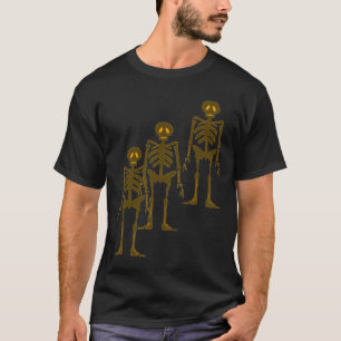 Halloween t-shirt designs lighted skeletons