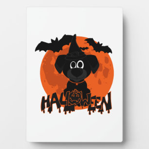 Halloween t-shirt dogs plaque