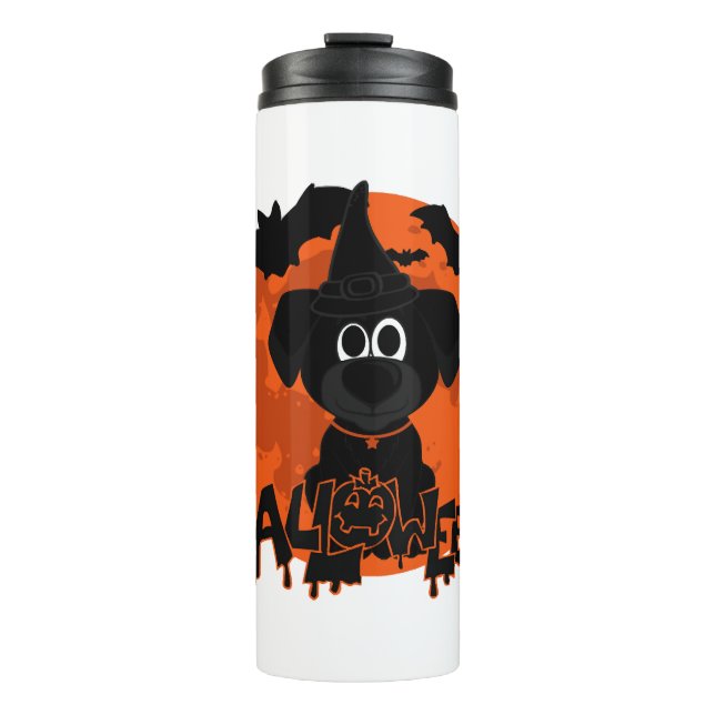 Halloween t-shirt dogs thermal tumbler (Front)