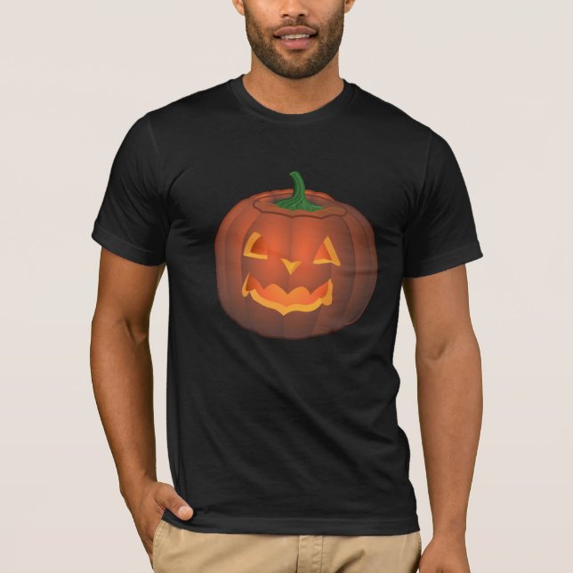 Halloween T-Shirt Jack-o-lantern Shirt Pumpkin Tee (Front)