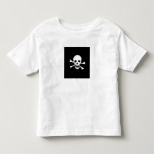 HALLOWEEN T SHIRT SKULL KIDS TOP BLACK AND WHITE