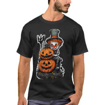 Halloween T-shirt: The Clown on Jack O'Lantern 