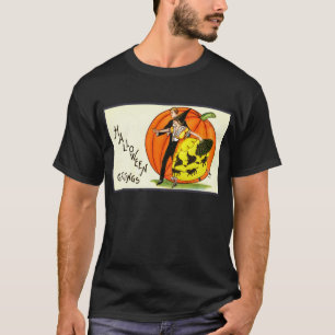 Halloween T-shirt. Vintage Halloween art, Witches T-Shirt