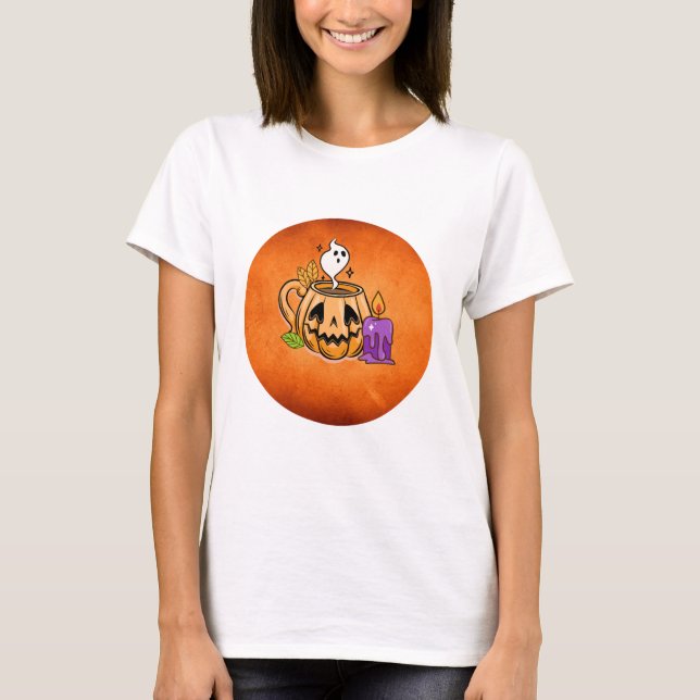 Halloween t-shirt with Kürbis motive (Front)