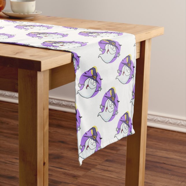 Halloween Table Runner  14" X 72"/Ghost (In Situ)