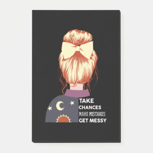 Halloween Take Chances Make Mistakes Birthday Post-it Notes