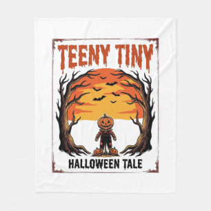 Halloween Tale Teeny Tiny Spooky Vintage Scene_1 Fleece Blanket