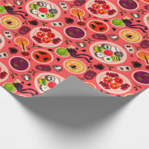Halloween Tea Party Wrapping Paper