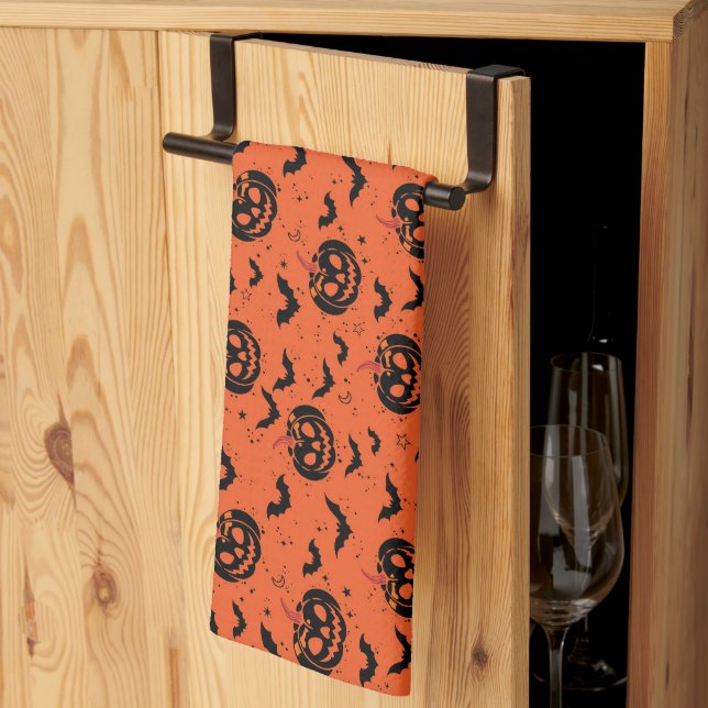 Halloween Tea Towel (Thirds Fold)