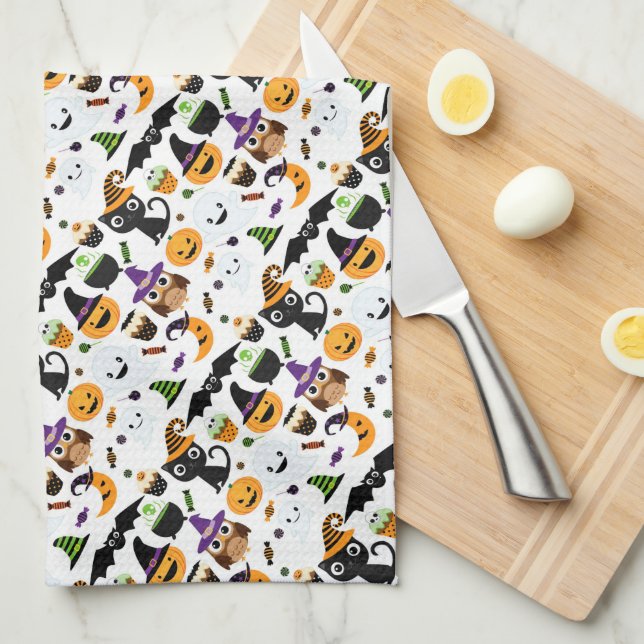 Halloween Tea Towel (Quarter Fold)