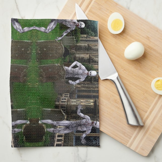 Halloween Tea Towel (Quarter Fold)