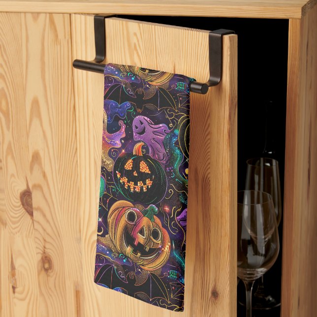 Halloween Tea Towel (Thirds Fold)