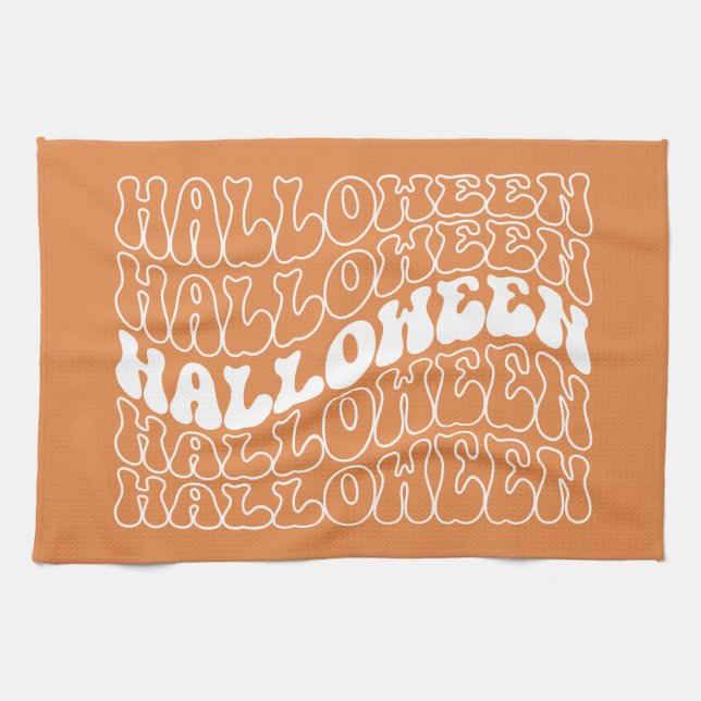 Halloween Tea Towel (Horizontal)