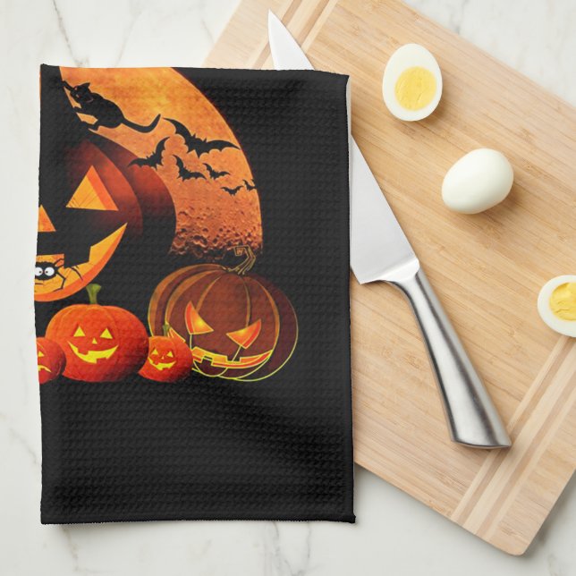 Halloween Tea Towel (Quarter Fold)