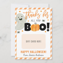Halloween Teacher Appreciation Gift Card Holder
