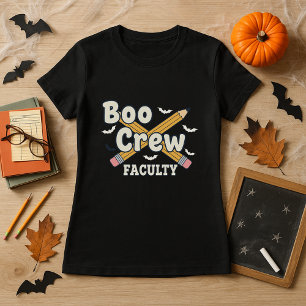 Halloween Teacher Boo Crew Faculty T-Shirt