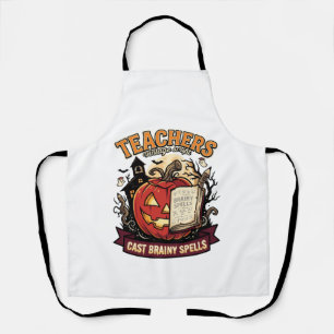 Halloween Teacher Brain Magic Apron