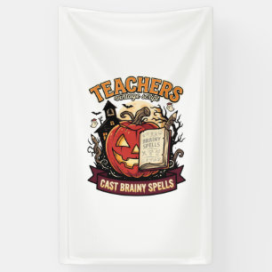 Halloween Teacher Brain Magic Banner