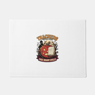 Halloween Teacher Brain Magic Doormat