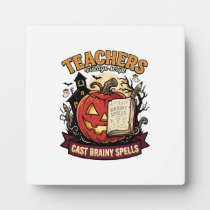 Halloween Teacher Brain Magic Plaque