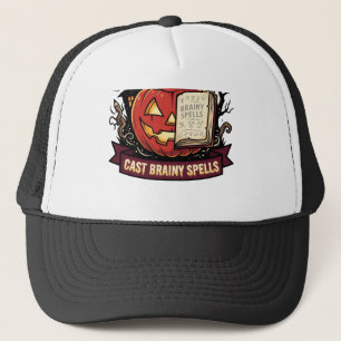 Halloween Teacher Brain Magic Trucker Hat