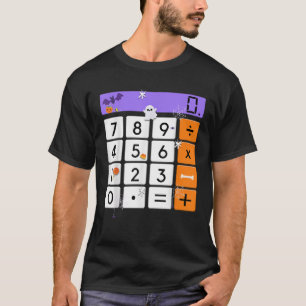 Halloween Teacher Calculator Math Geek Costume Men T-Shirt