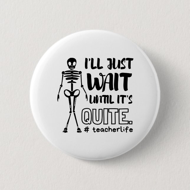 Halloween Teacher Fall Teacher 6 Cm Round Badge (Front)