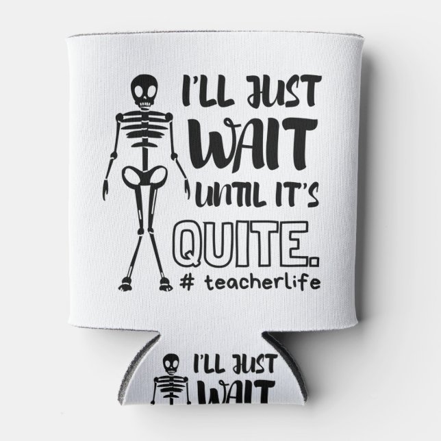 Halloween Teacher Fall Teacher Can Cooler (Front)