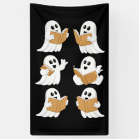 Halloween Teacher Ghost Reading Books Librarian