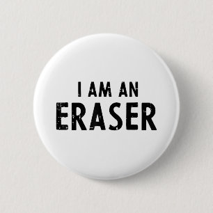 Halloween Teacher Im An Eraser Funny Costume Kids 6 Cm Round Badge