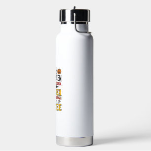 Halloween Teacher No Costume Needed Funny Coffee_1 Water Bottle