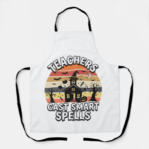 Halloween Teacher Spooky Smarts Apron