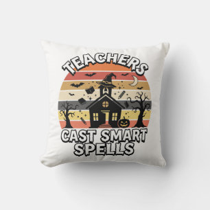Halloween Teacher Spooky Smarts Cushion