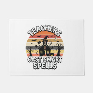 Halloween Teacher Spooky Smarts Doormat