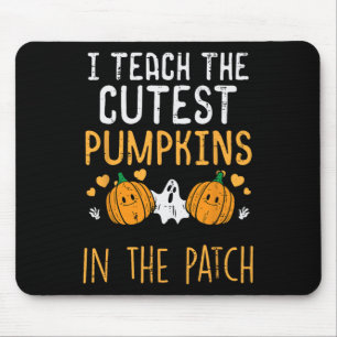 Halloween Teacher Teach Cutest Pumpkins Fall Costu Mouse Pad